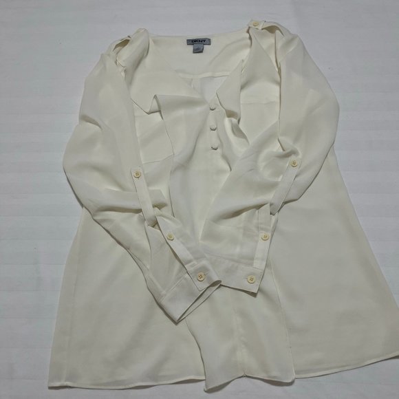 DKNY Women's  Button Down Top Size S - Picture 7 of 12